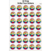 Smiley Face Stickers - Pride Rainbow